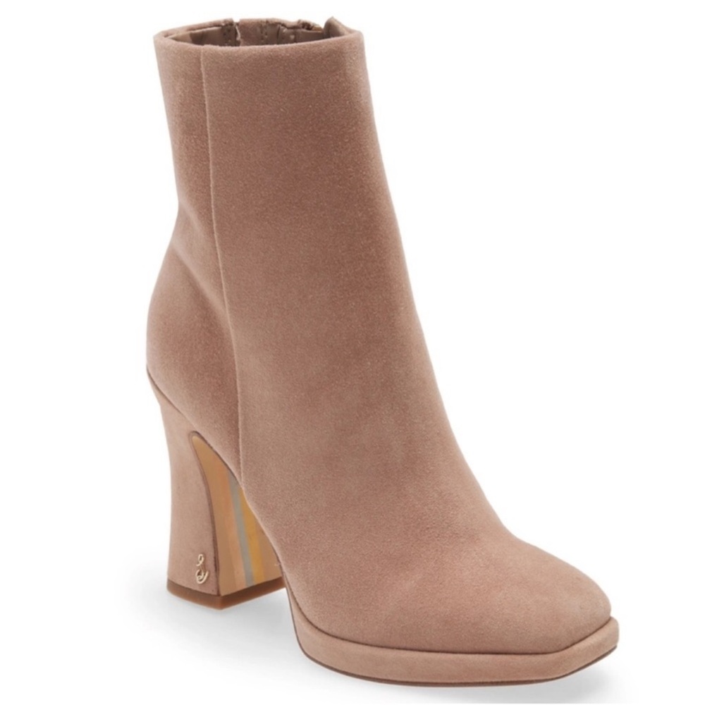 Sam Edelman Jaye booties cashmere beige suede sz 36 / 6